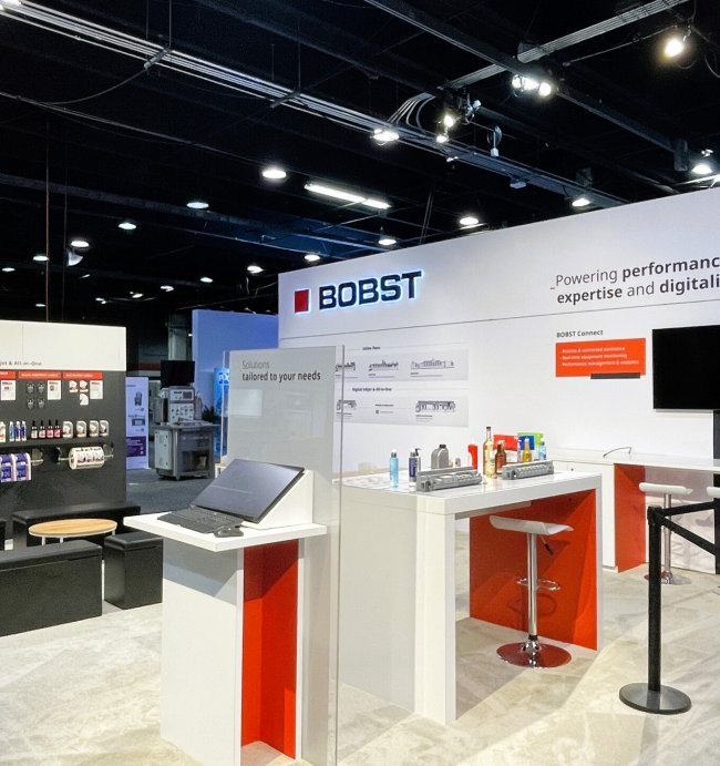 kiosque de Bobst à LabelExpo Americas 2024